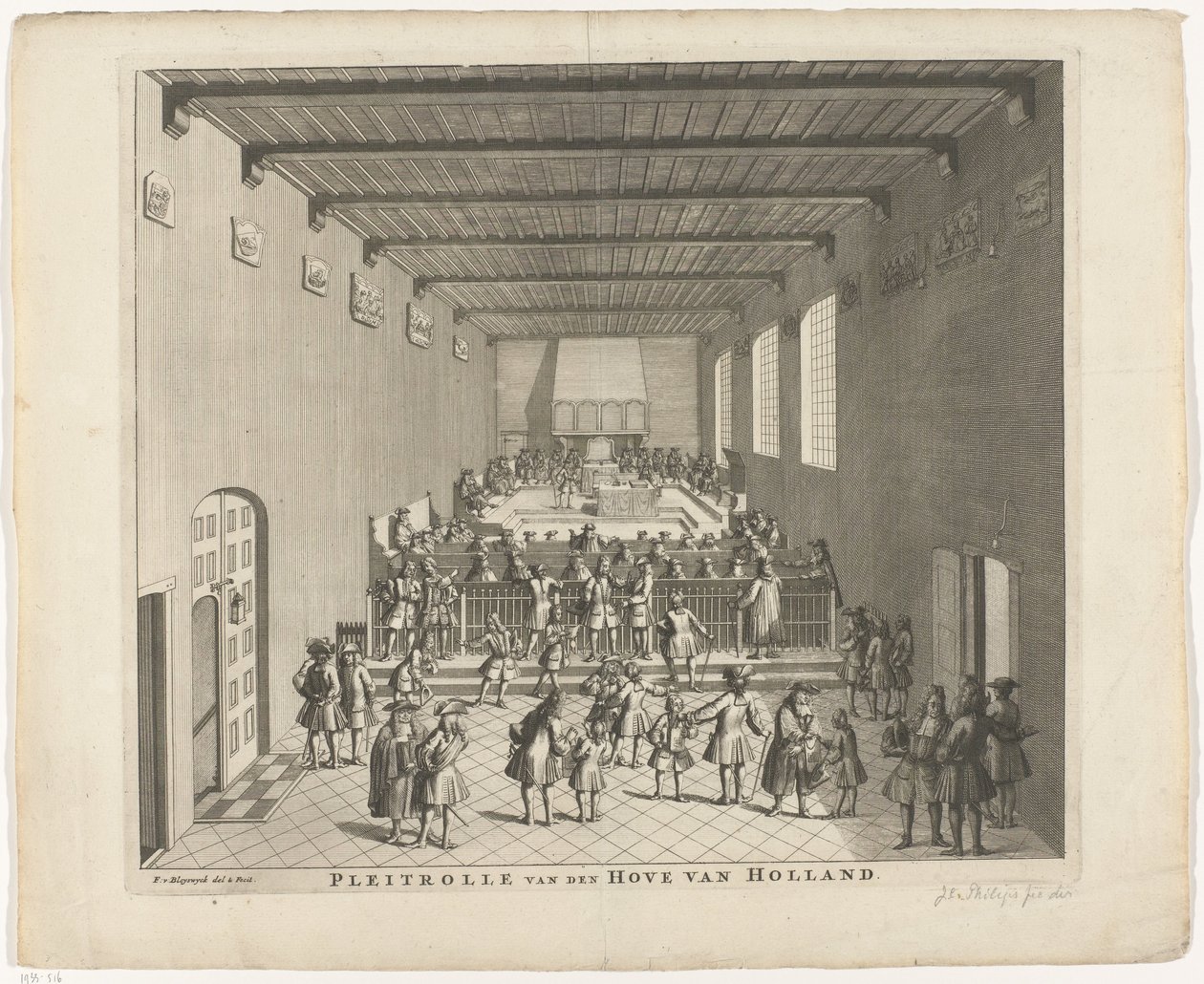 Cour de Hollande en session, vers 1700 - François van Bleyswijck