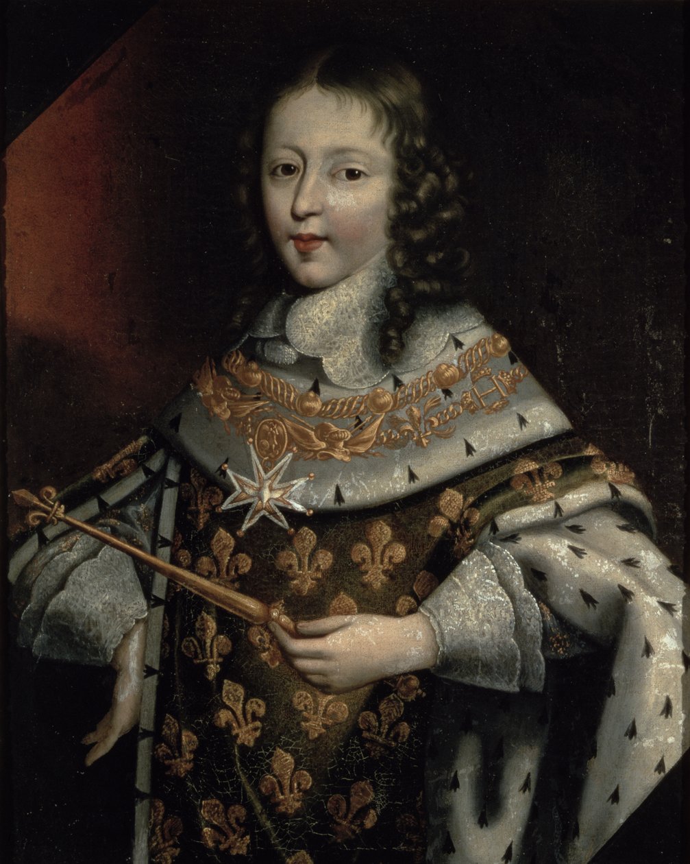 Portrait de Louis XIV (1638-1715) enfant - Frans II Pourbus