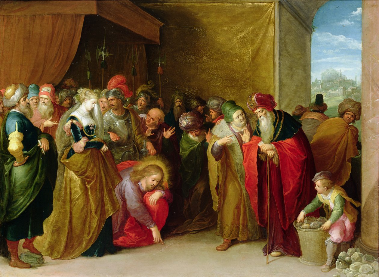 Le Christ et la femme adultère - Frans II Francken the Younger