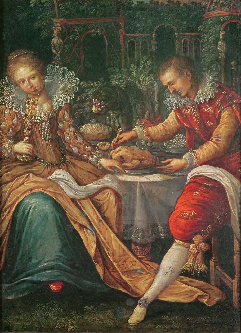 Les cinq sens : le goût - Frans Pourbus the Younger