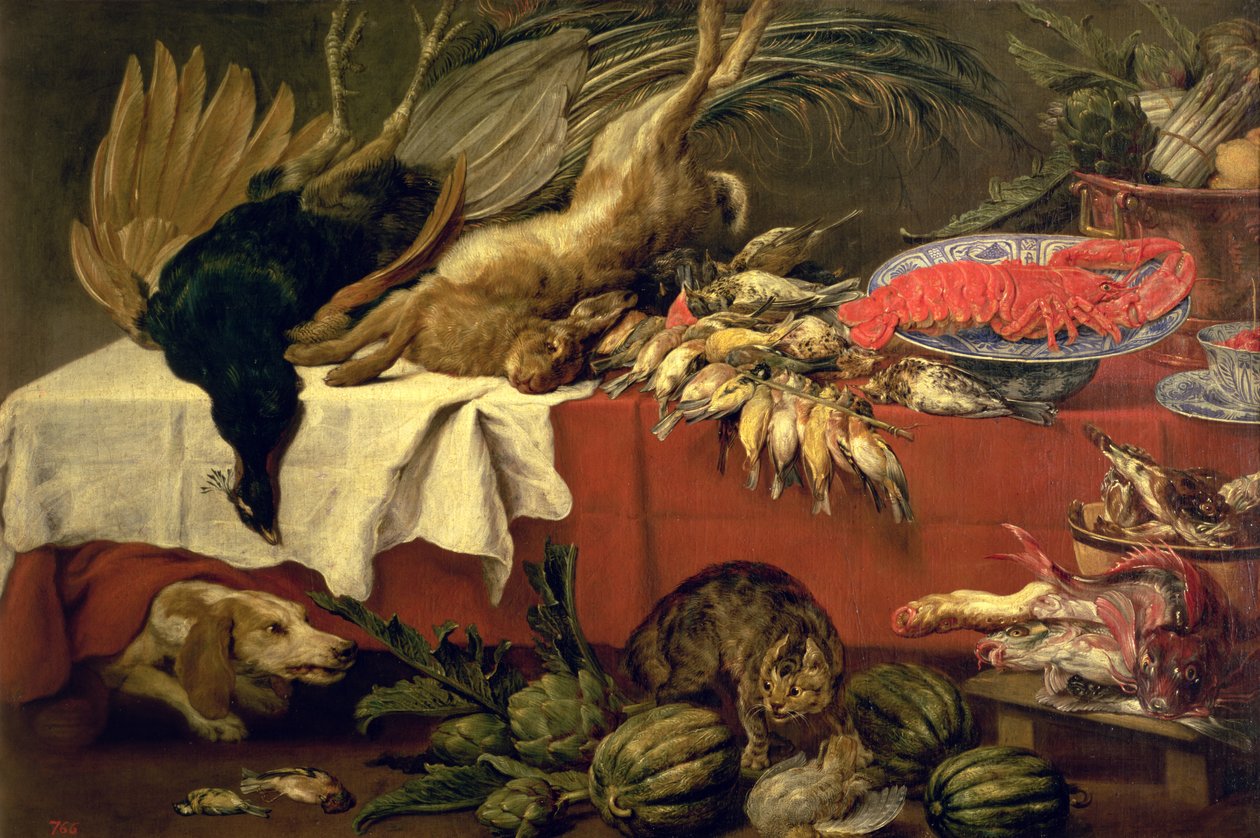 Nature morte avec gibier et homard, c.1610 - Frans Snyders or Snijders