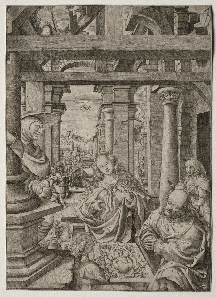 Adoration des bergers - Frans Crabbe van Esplegem