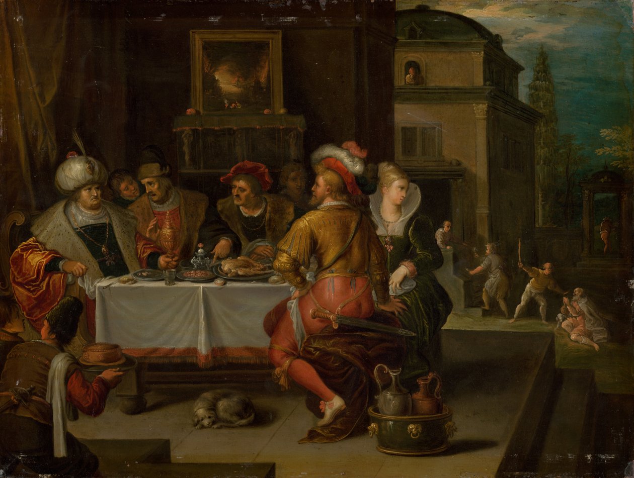 La parabole du riche et du mendiant Lazare, 1615 - Frans Francken the Younger