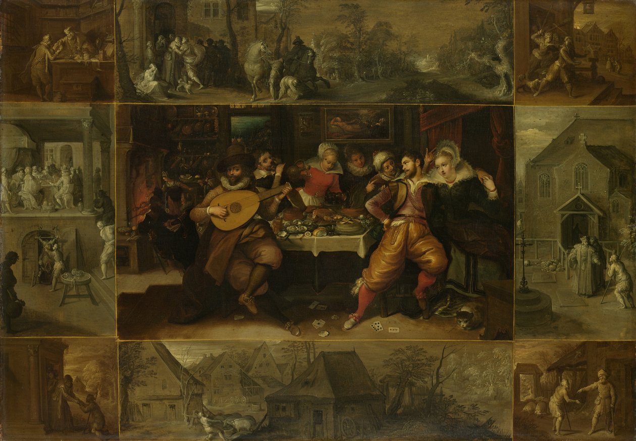 La Parabole du fils prodigue, 1620 - Frans Francken the Younger