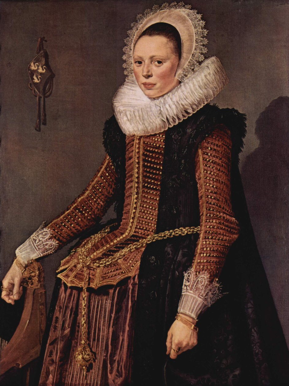 Dutch : Portrait de femme Portrait de femme debout - Frans Hals