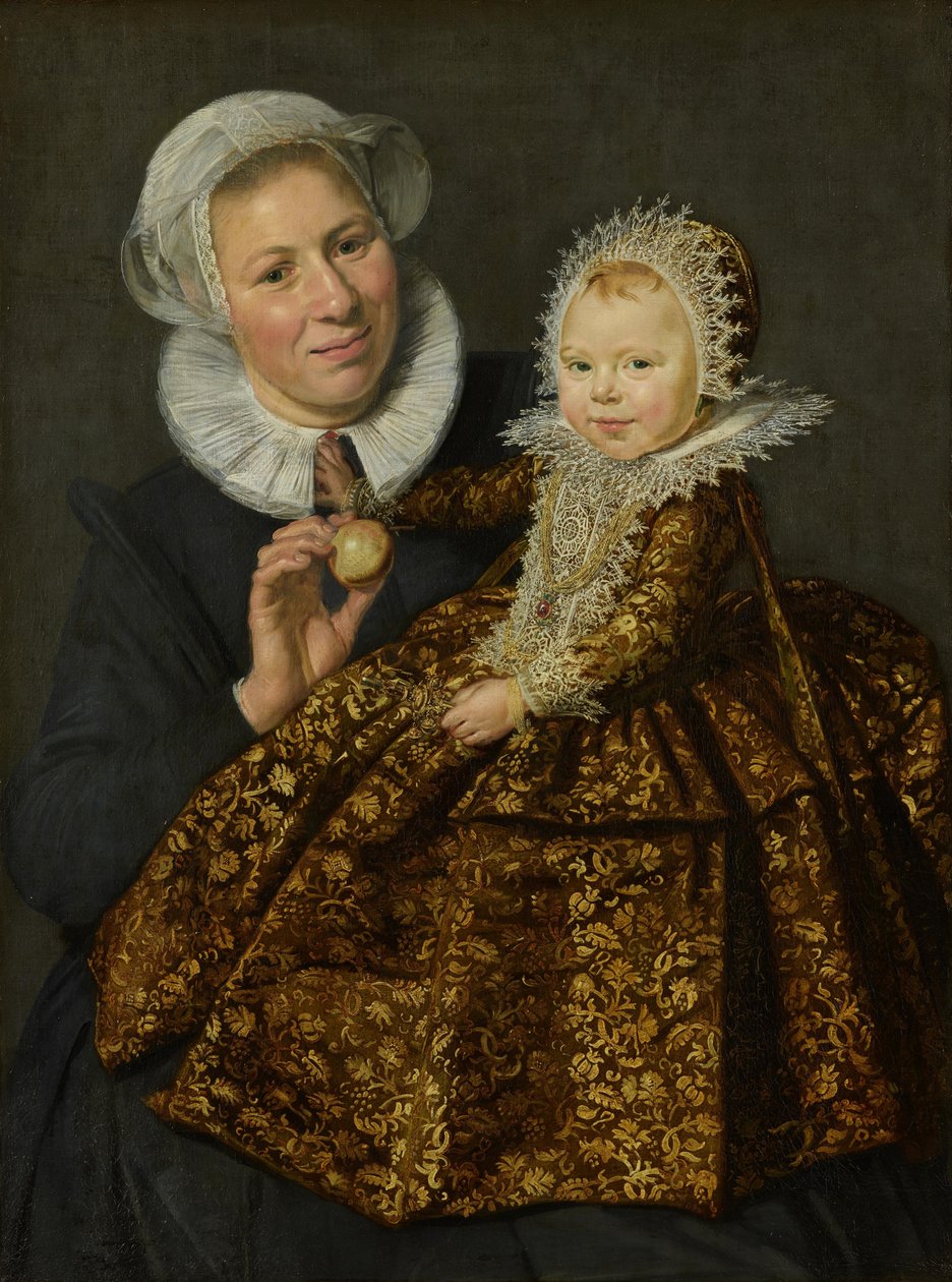Allemand : Catharina Hooft mit ihrer Amme Catharina Hooft avec son infirmière - Frans Hals
