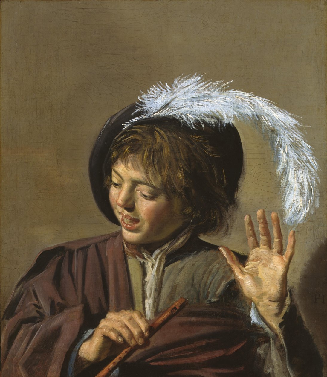 Garçon avec une flûte - Frans Hals