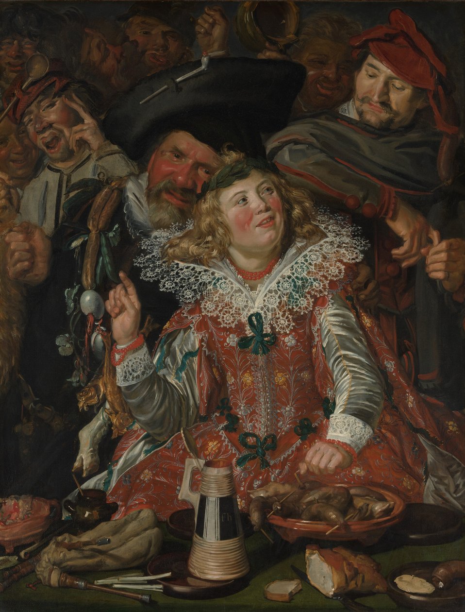 Fêtards de Mardi Gras (La Joyeuse Compagnie) vers 1615 - Frans Hals