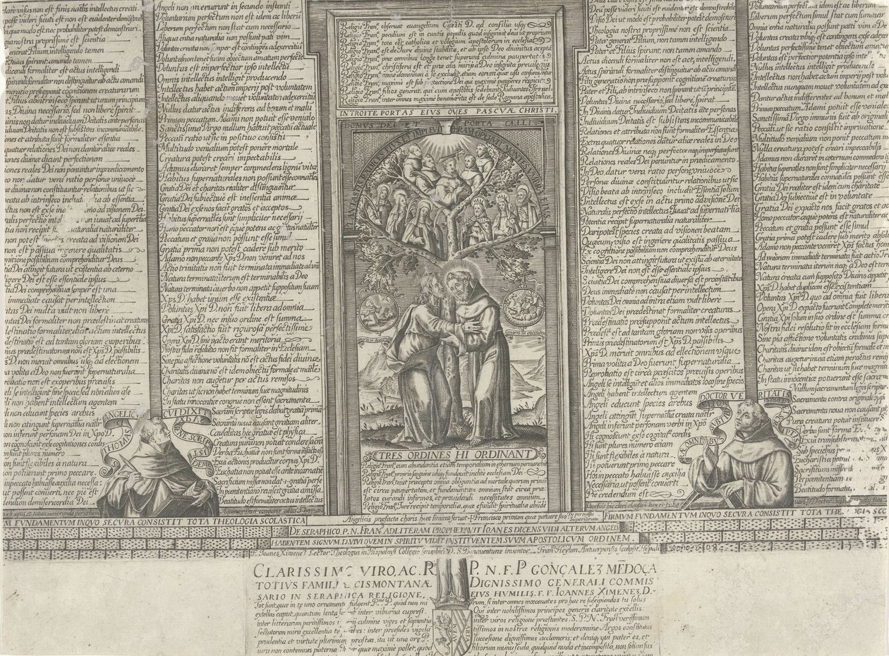 Christ et saint François près d