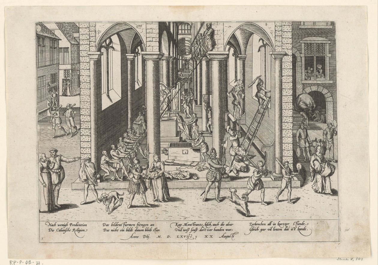 Iconoclasme, 1566 (Série 5 : Événements néerlandais, 1566-1570) - Frans Hogenberg