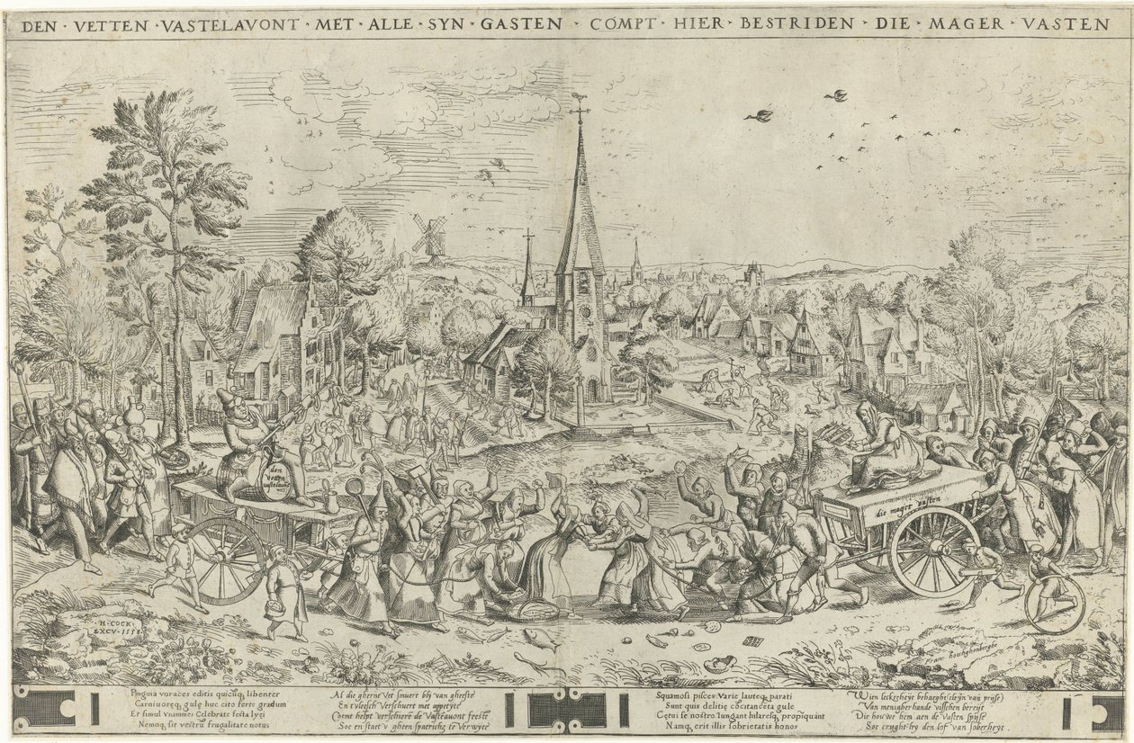 La lutte entre le carnaval et le carême - Frans Hogenberg