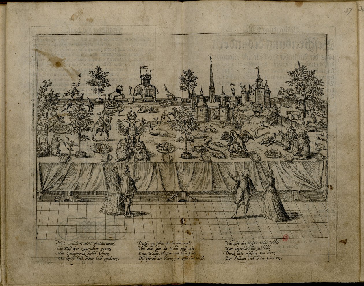 Le mariage du duc Jean-Guillaume de Jülich-Clèves-Berg et de Jakobea de Bade, 1585 - Frans Hogenberg
