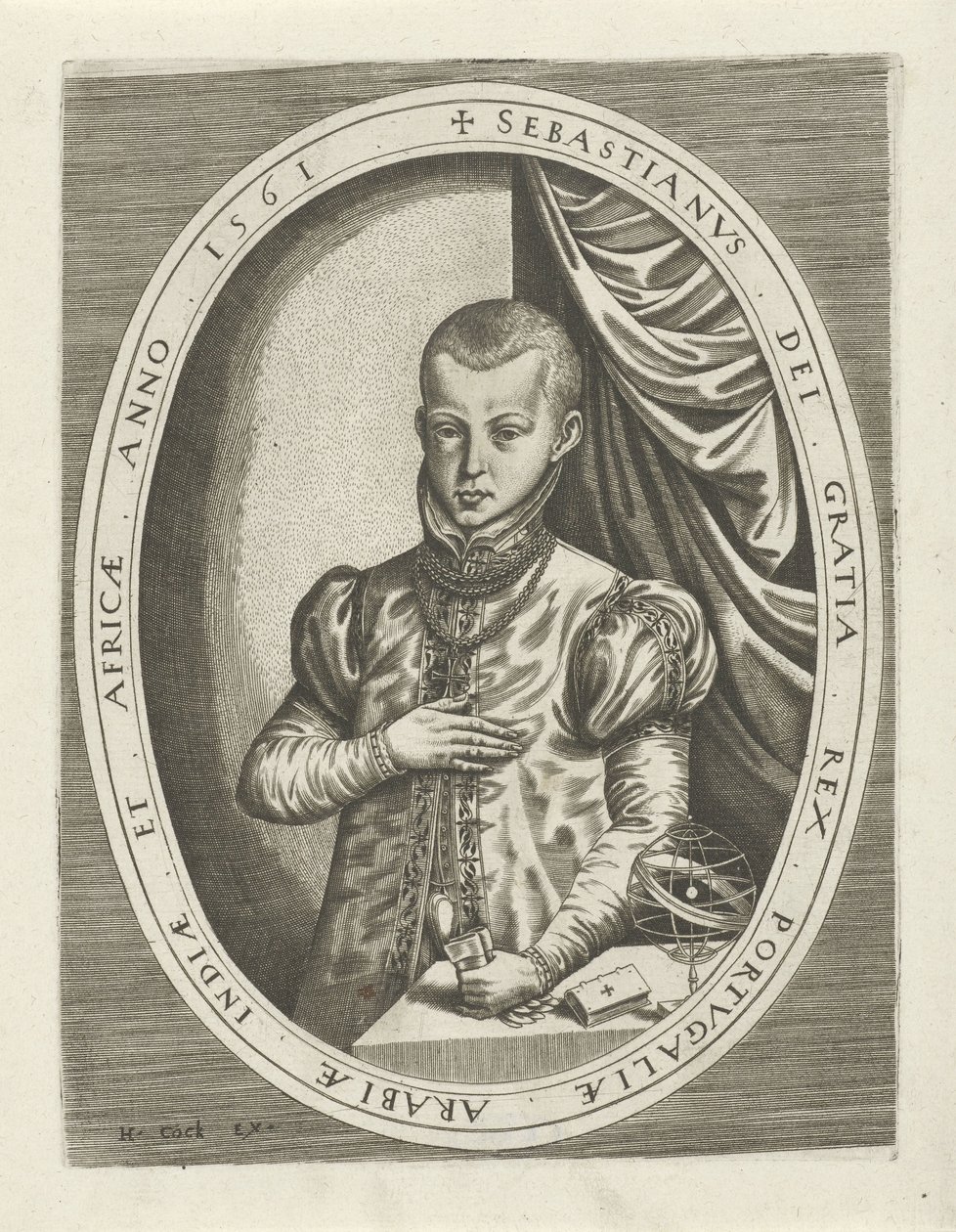 Portrait de Sébastien Ier du Portugal - Frans Huys