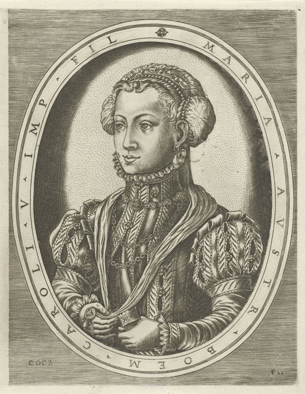 Portrait de la reine Marie de Bohême - Frans Huys