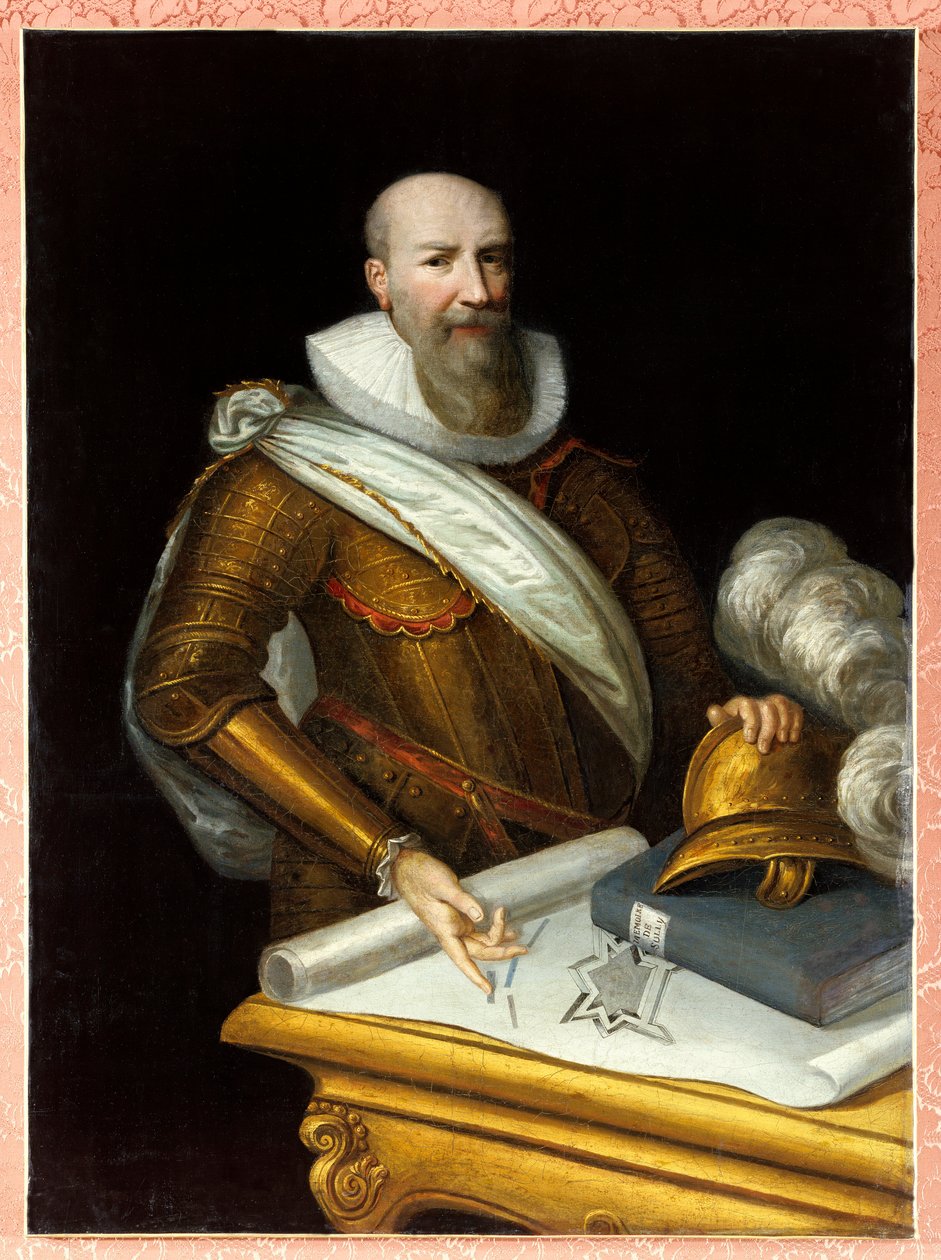 Portrait du premier duc de Sully en tant que surintendant des fortifications - Frans II Pourbus