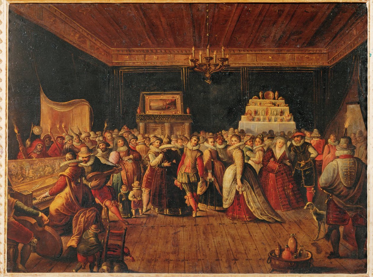 Une balle ... (peinture sur toile) - Frans II the Younger (school of) Francken