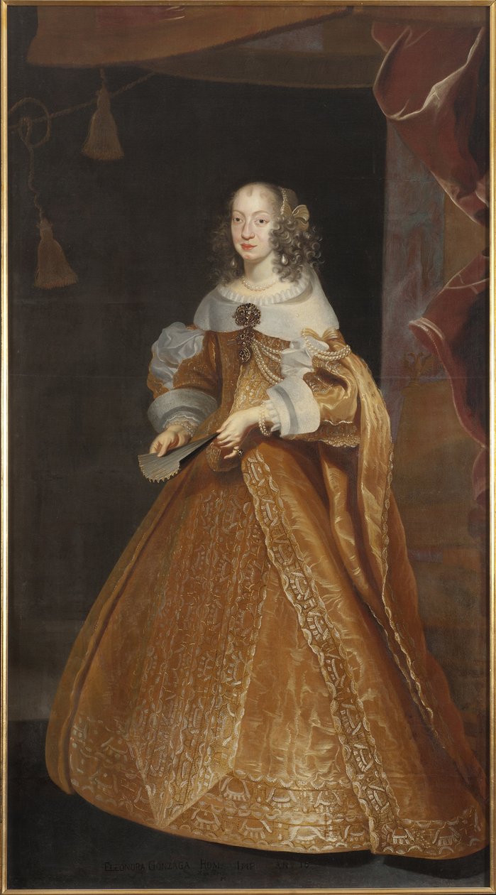 Portrait de la princesse Éléonore de Nevers Mantoue, impératrice du Saint Empire - Frans Luyckx or Leux