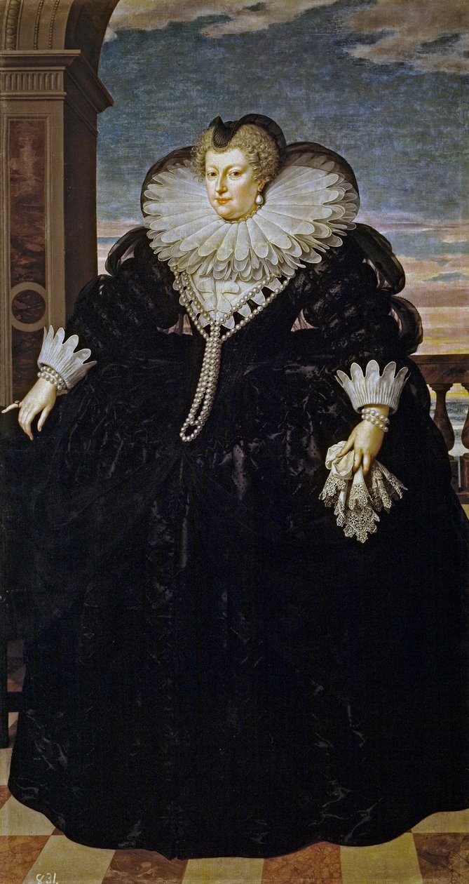 Marie de Médicis comme veuve - Frans Pourbus the Younger