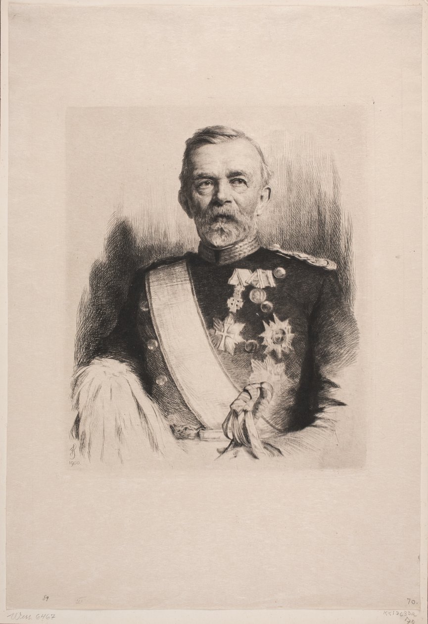 Portrait du général-major L. Koefoed - Frans Schwartz