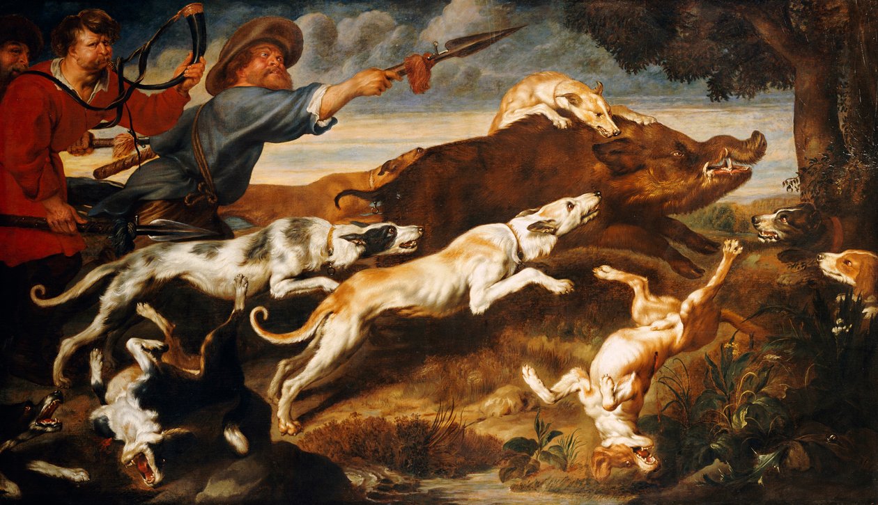 Une chasse au sanglier - Frans Snyders or Snijders