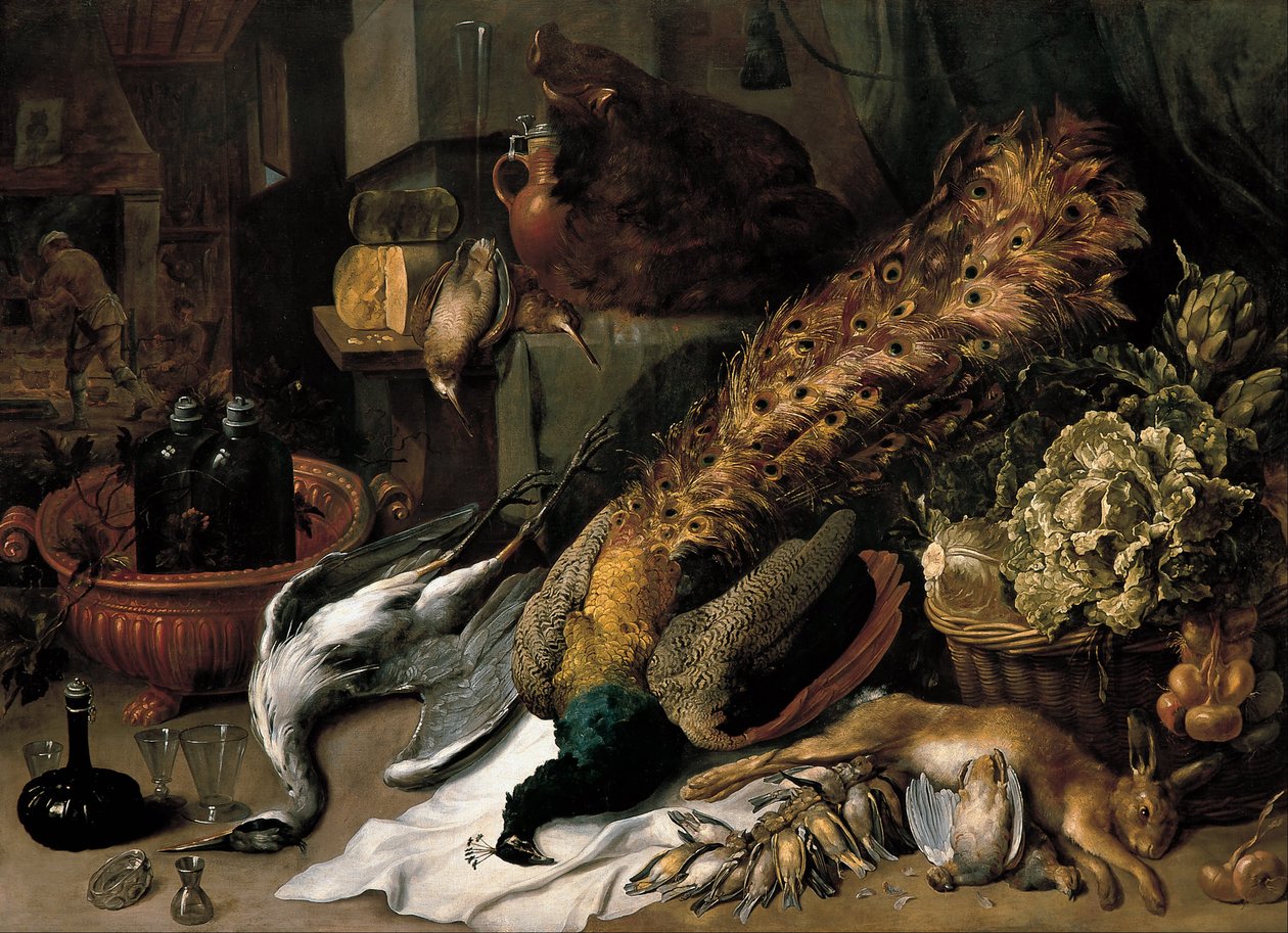 Nature morte avec un refroidisseur de vin - Frans Snyders