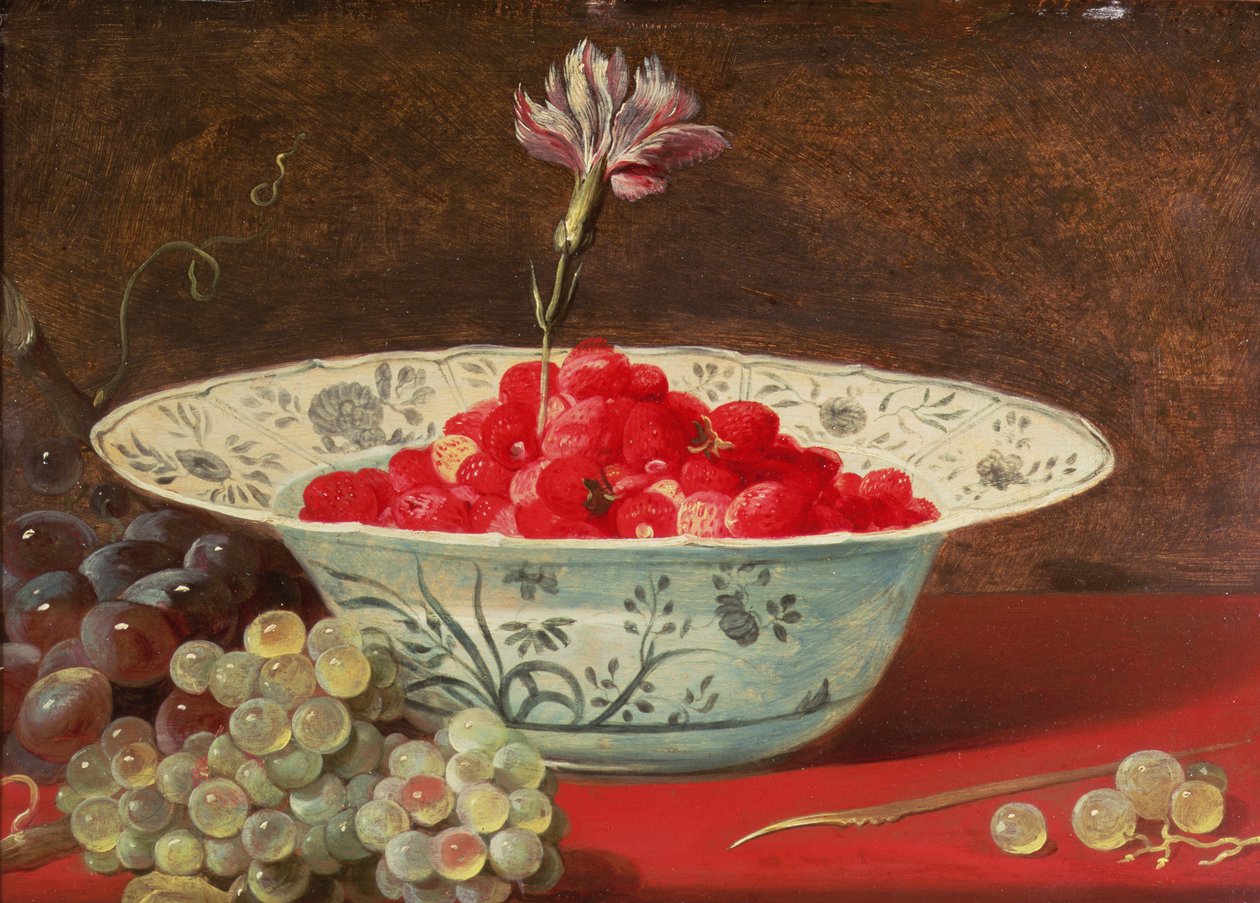 Fraises avec un œillet - Frans Snyders or Snijders