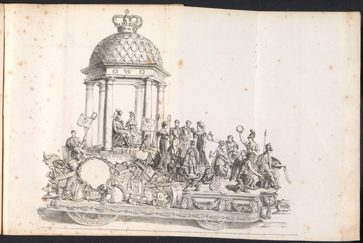 Cinquième char dans le défilé pour Saint Rombaut, 1825 - Frans Vervloet