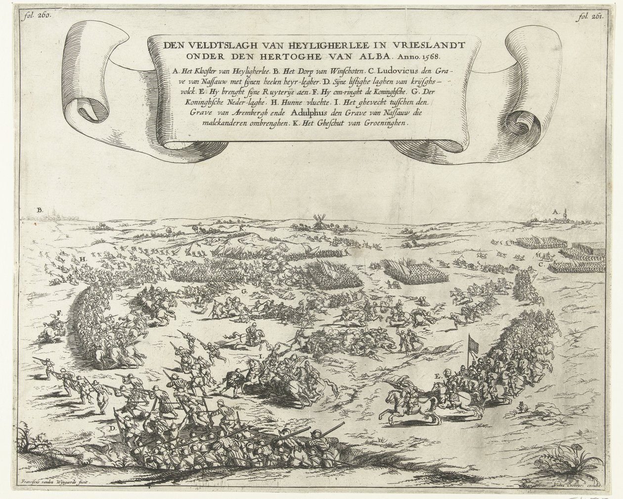 Bataille de Heiligerlee, 1568 - Frans van den Wijngaerde