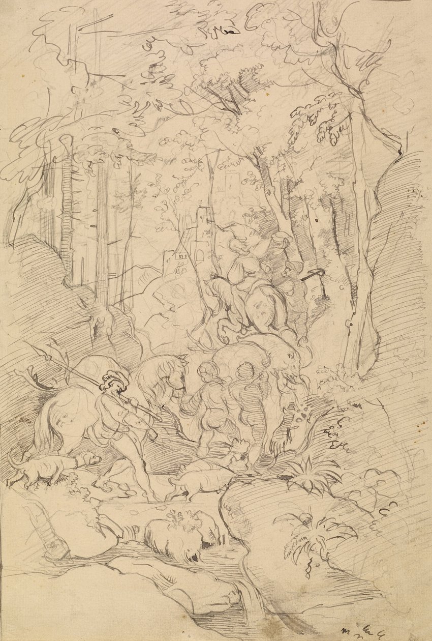 Une partie de chasse - Franz Albert Venus