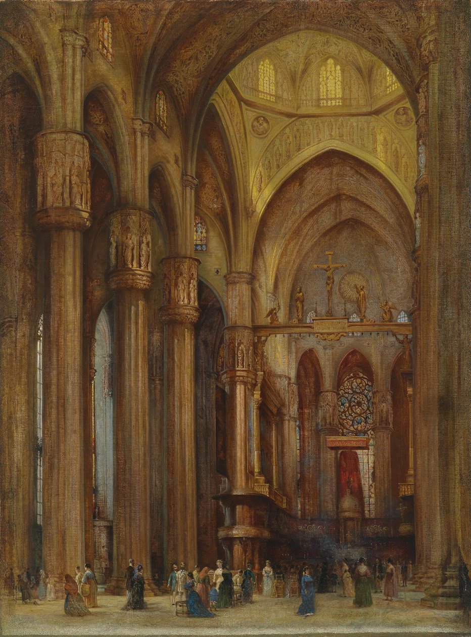 Vue de la cathédrale de Milan avec l