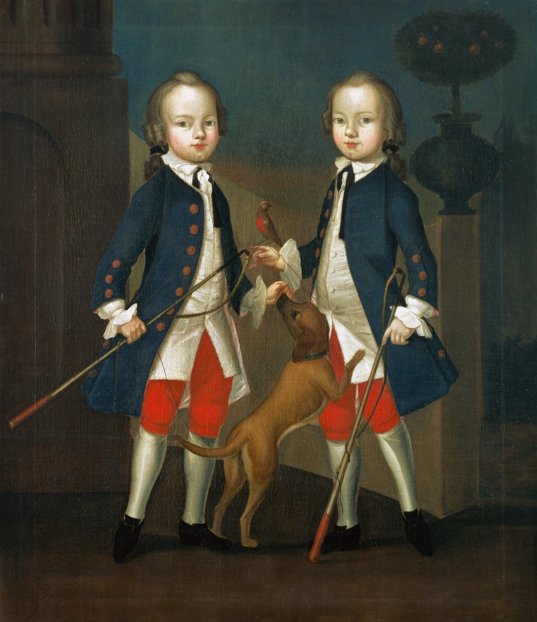 Les Jumeaux Gosnall : Maître Thomas et Maître John Gosnall de Bentley, vers 1745 - Franz Cusaude