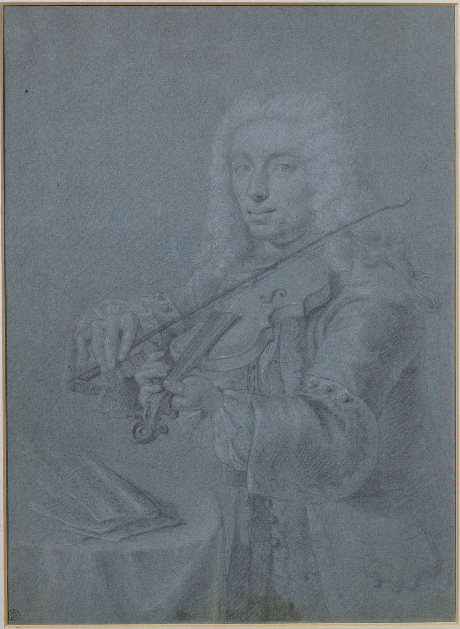 Portrait de Francesco Veracini (1690-1768), violoniste italien - Franz Ferdinand Richter