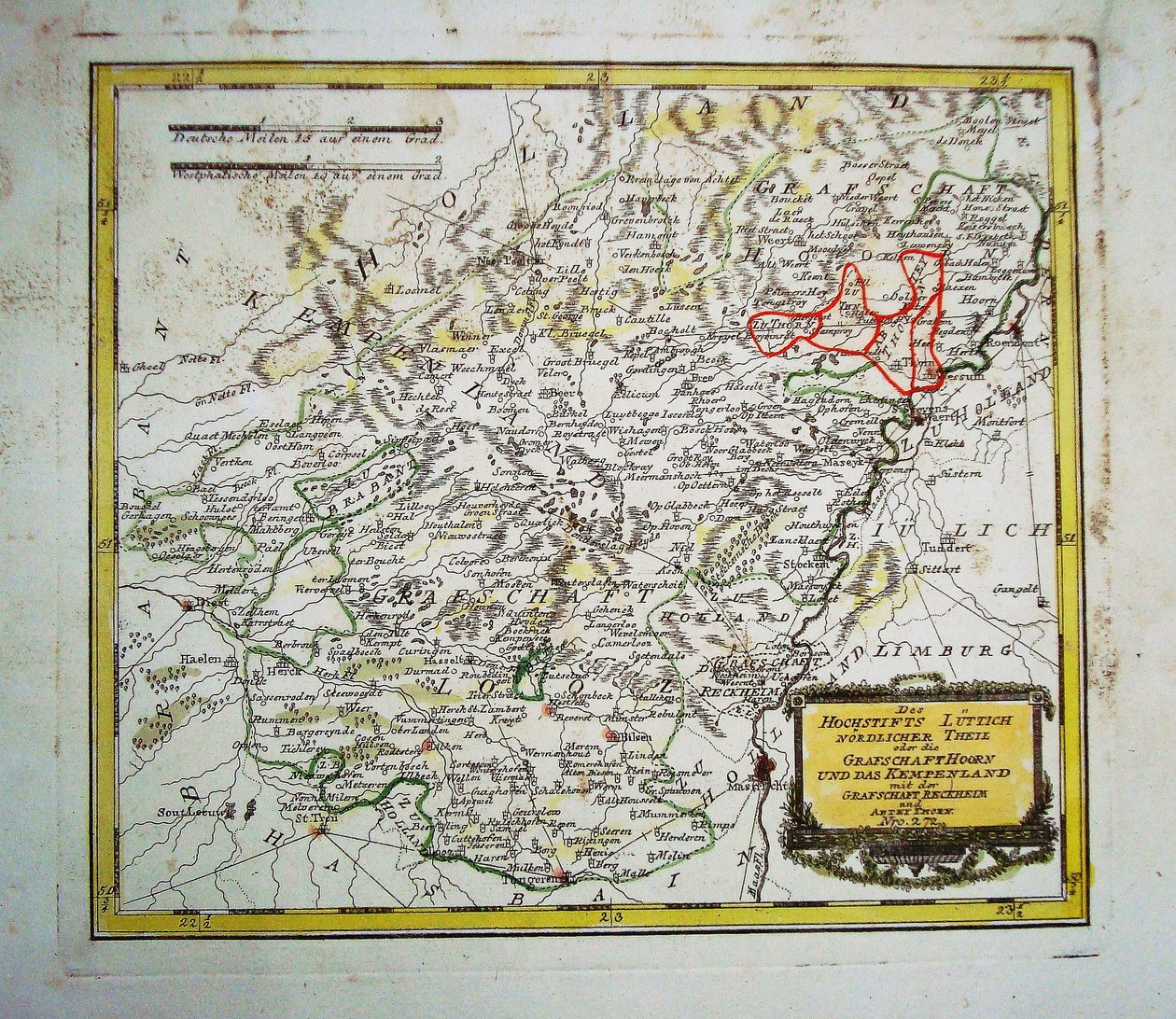 Partie nord de la principauté de Liège - Franz Johann Joseph von Reilly