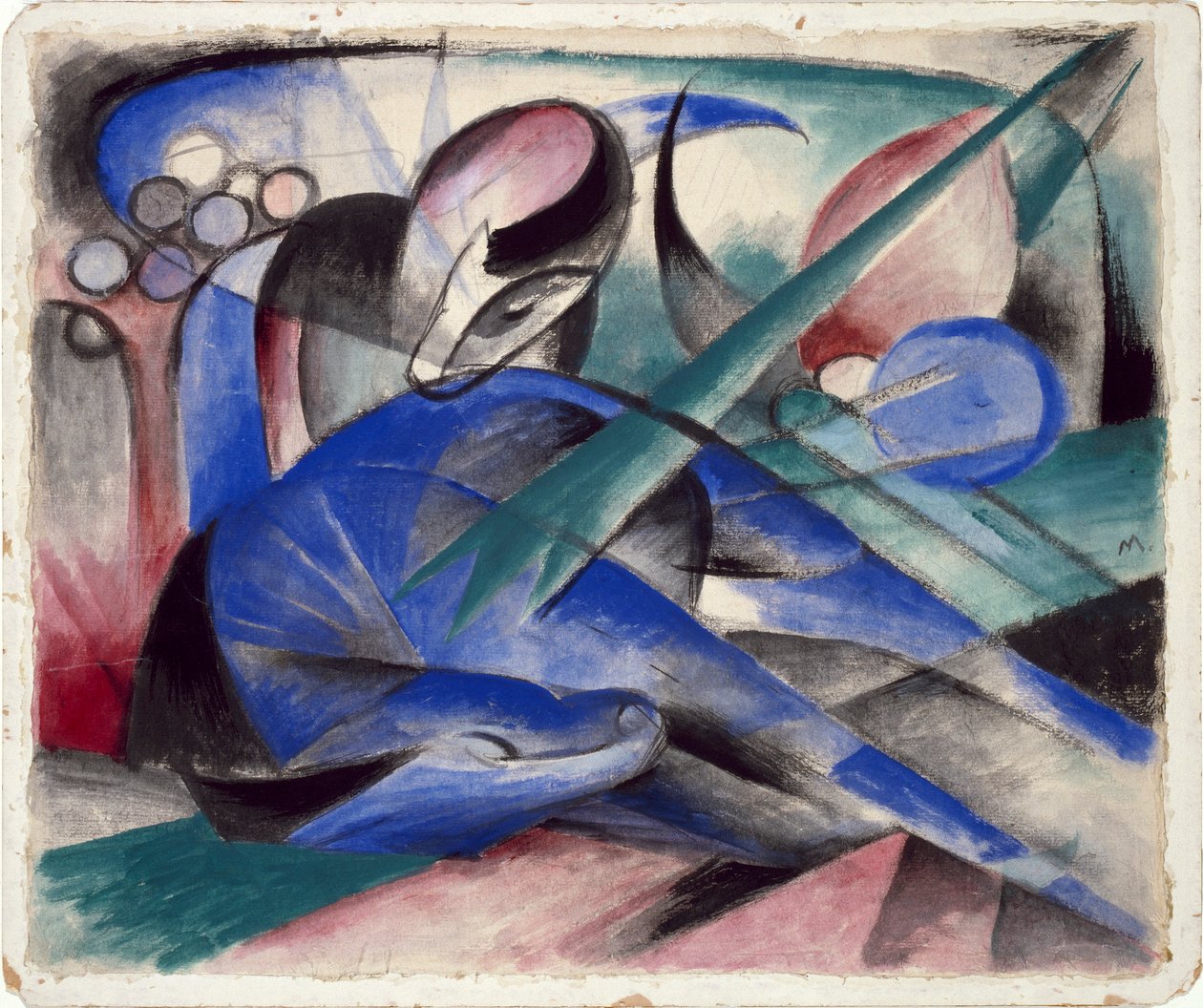Cheval rêvant - Franz Marc