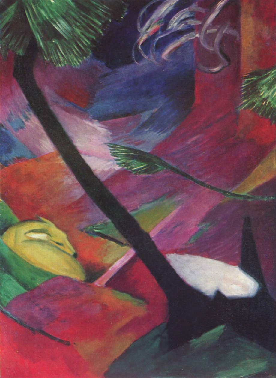 Chevreuil dans la forêt - Franz Marc