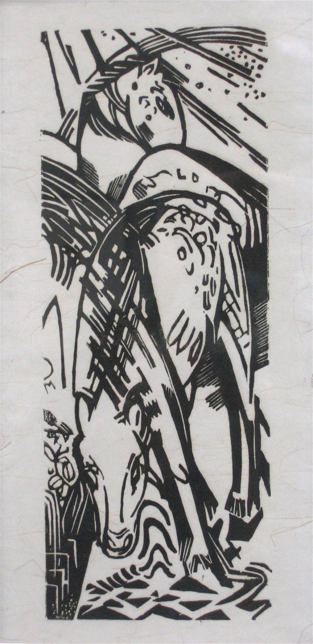 Cheval buvant - Franz Marc