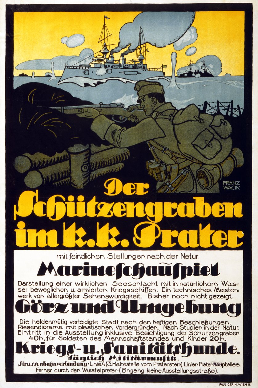 La Tranchée dans le Prater, 1918 - Franz Wacik