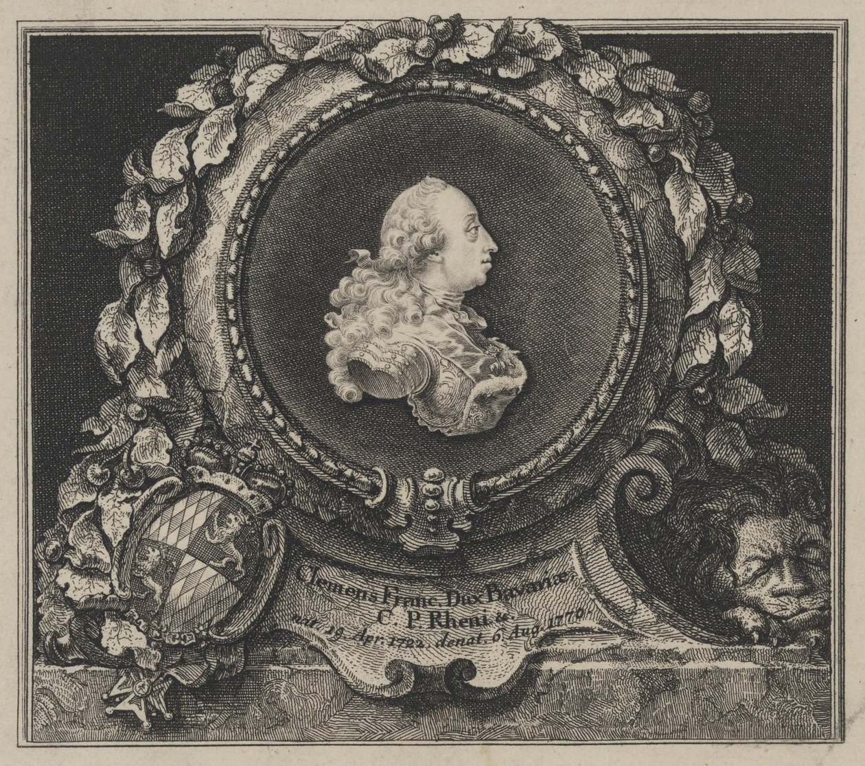 Portrait du duc Clément François de Bavière (1722-1770) - Franz Xaver Andreas Jungwierth
