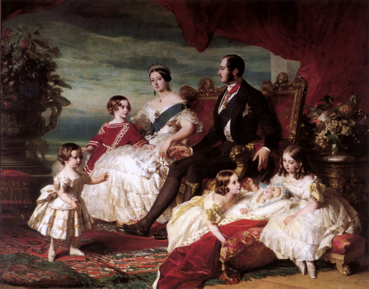 Reine Victoria, Prince Albert et enfants - Franz Xaver Winterhalter