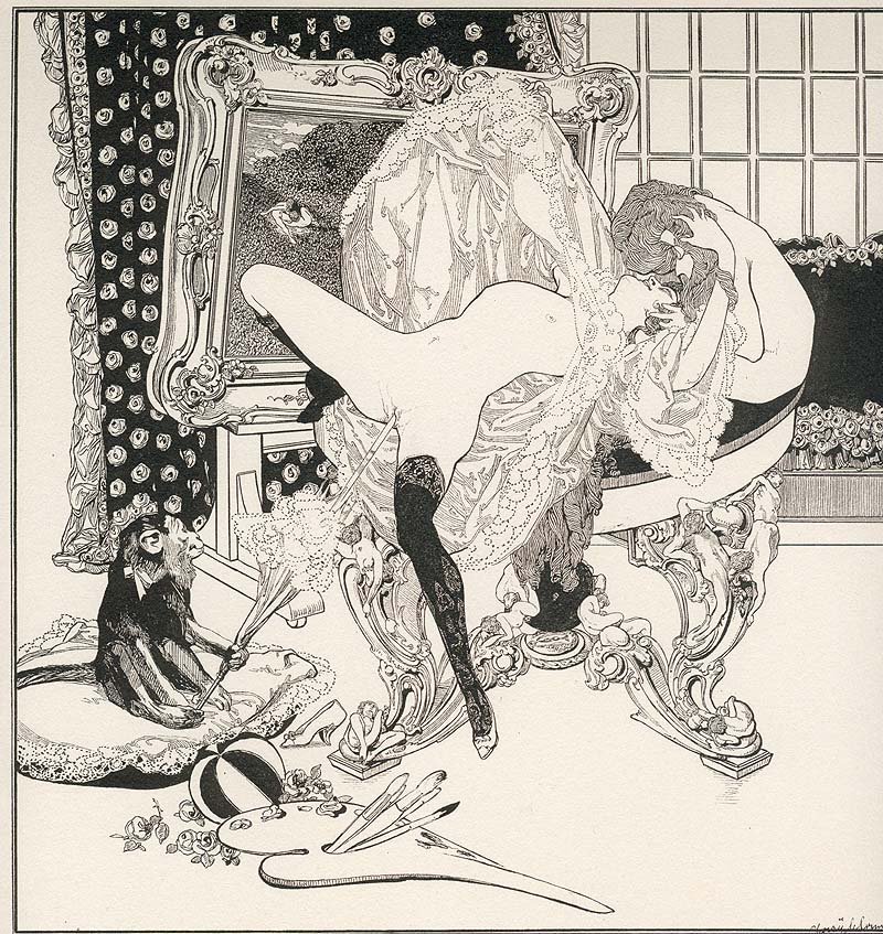 La coiffeuse - Franz von Bayros