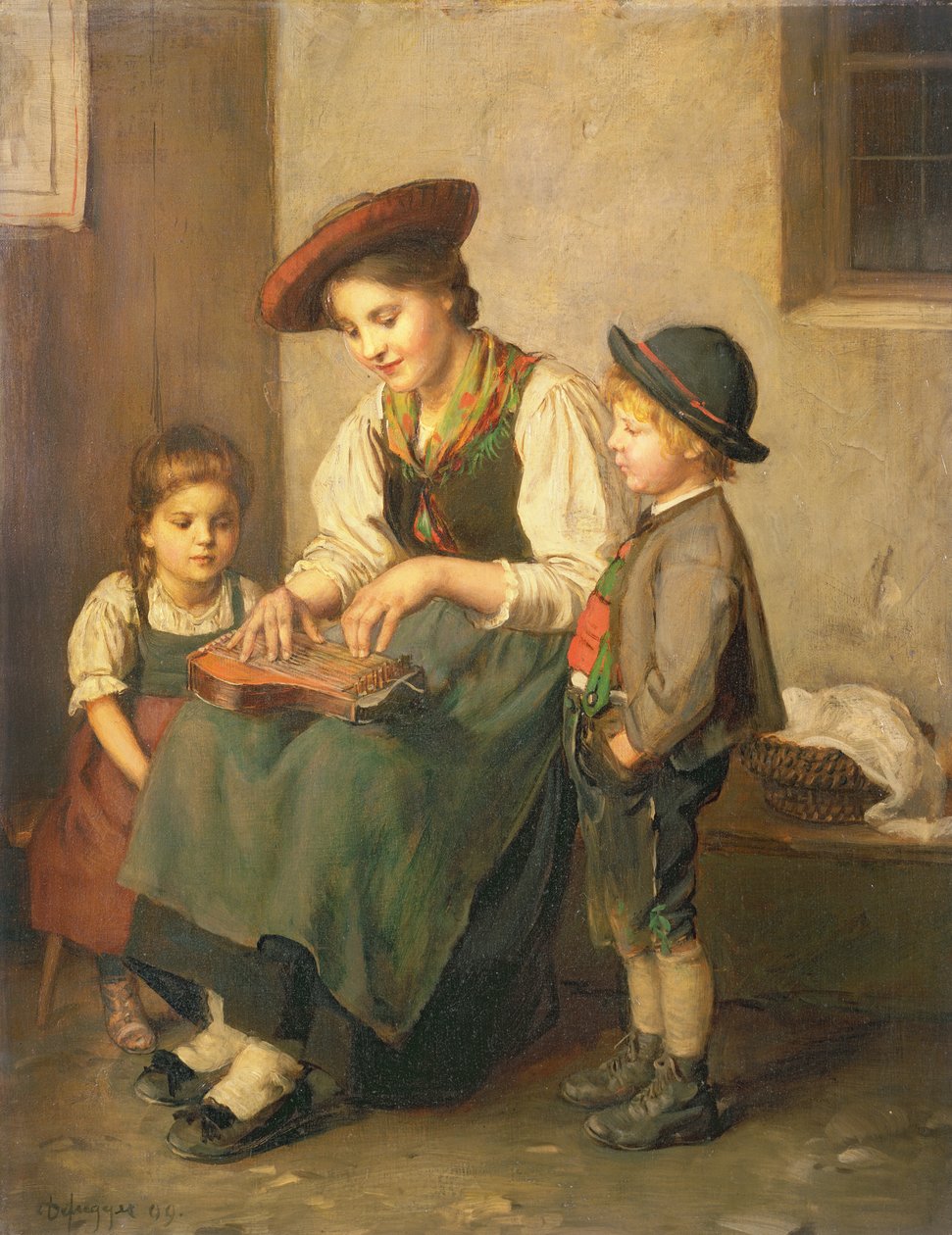 Le Joueur de Cithare - Franz Defregger