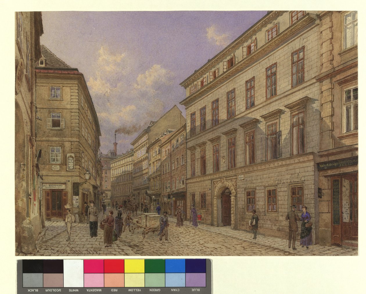 Vue de la Riemergasse vers la Singerstraße - Franz Alt