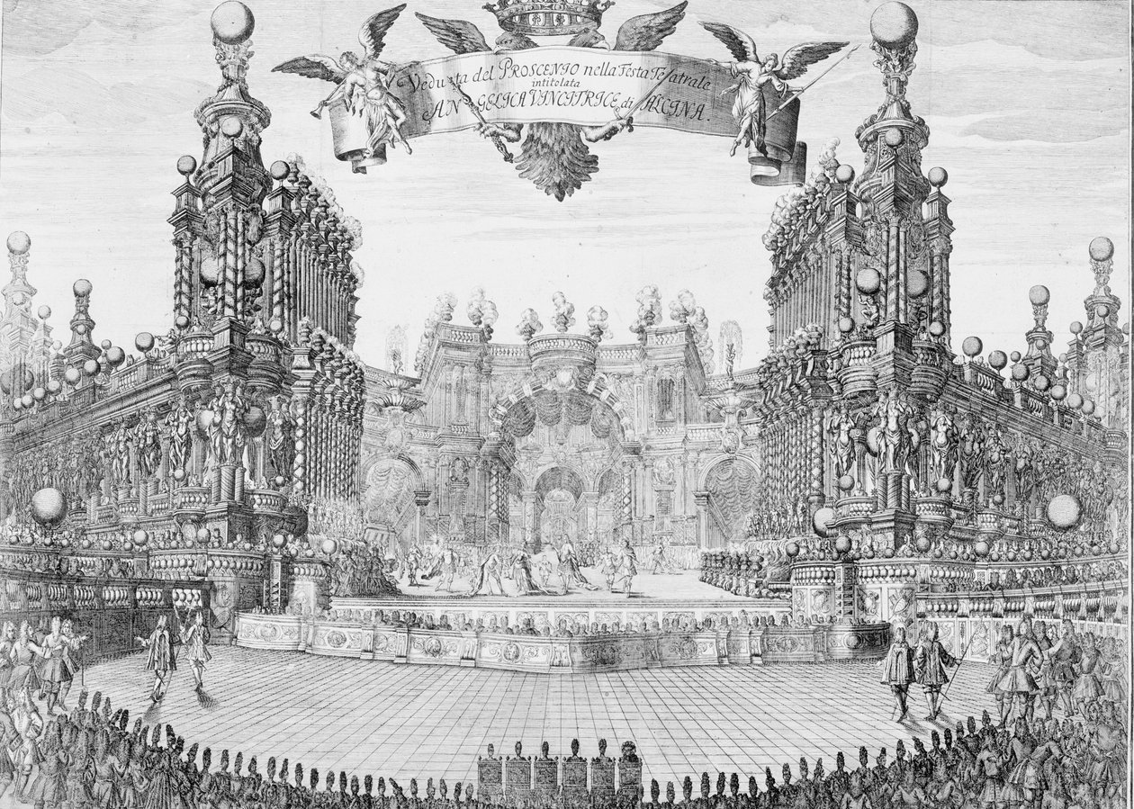 Proscenium pour Angelica, Vincitrice di Alcina, 1716 - Franz Ambros Dietel