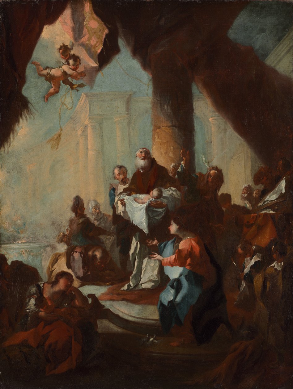 Étude pour « La Présentation du Christ au Temple » (pour Saint-Ulrich, Vienne) - Franz Anton Maulbertsch