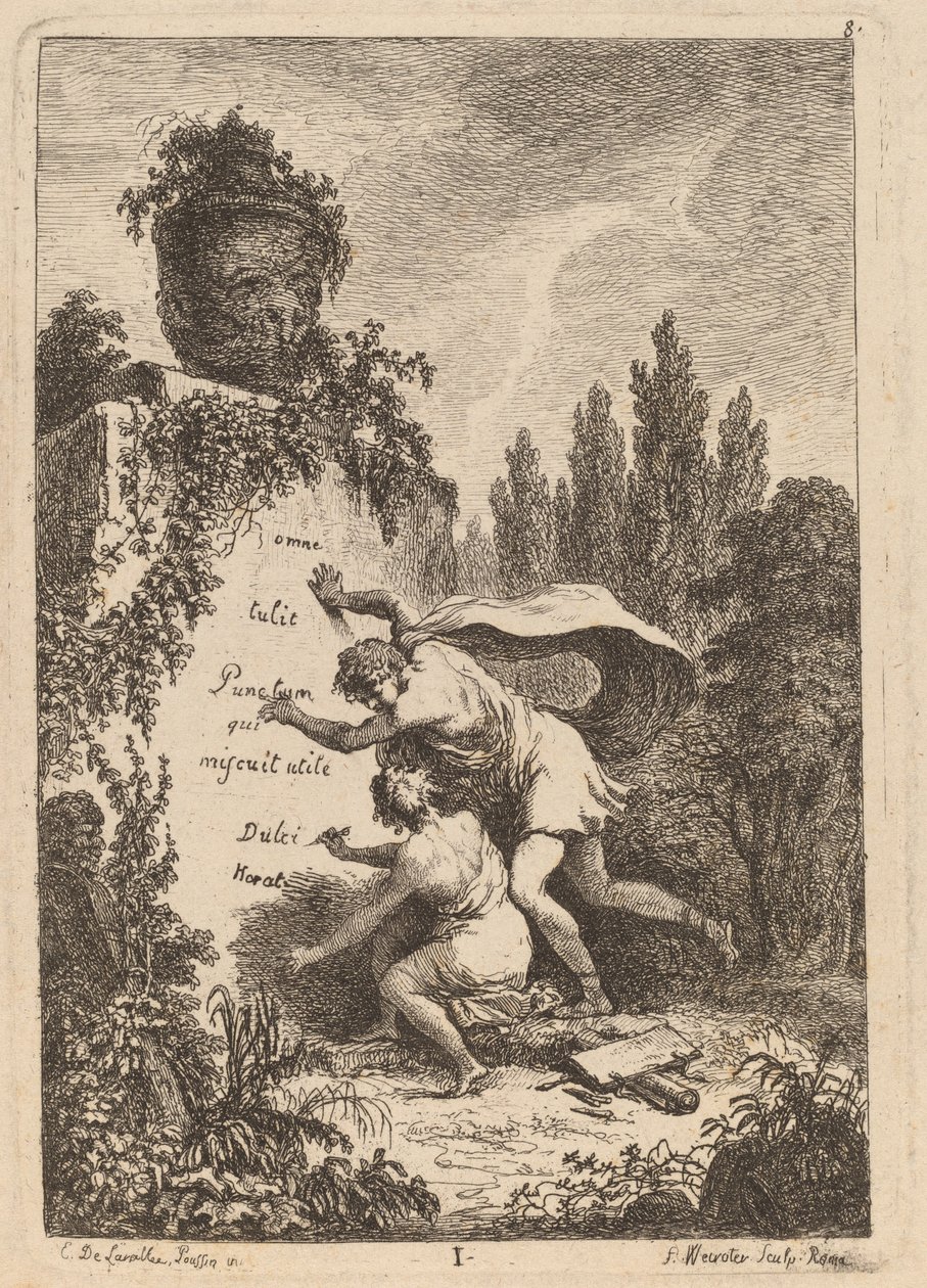 Nella Venuta in Roma: pl. 1 - Franz Edmund Weirotter after Étienne de Lavallée Poussin