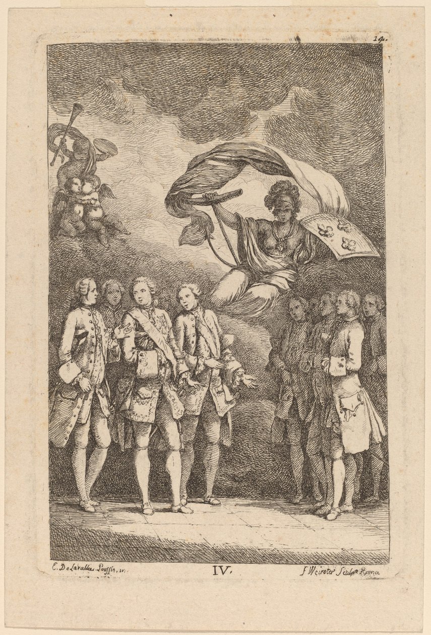 Nella Venuta in Roma: pl. 4 - Franz Edmund Weirotter after Étienne de Lavallée Poussin