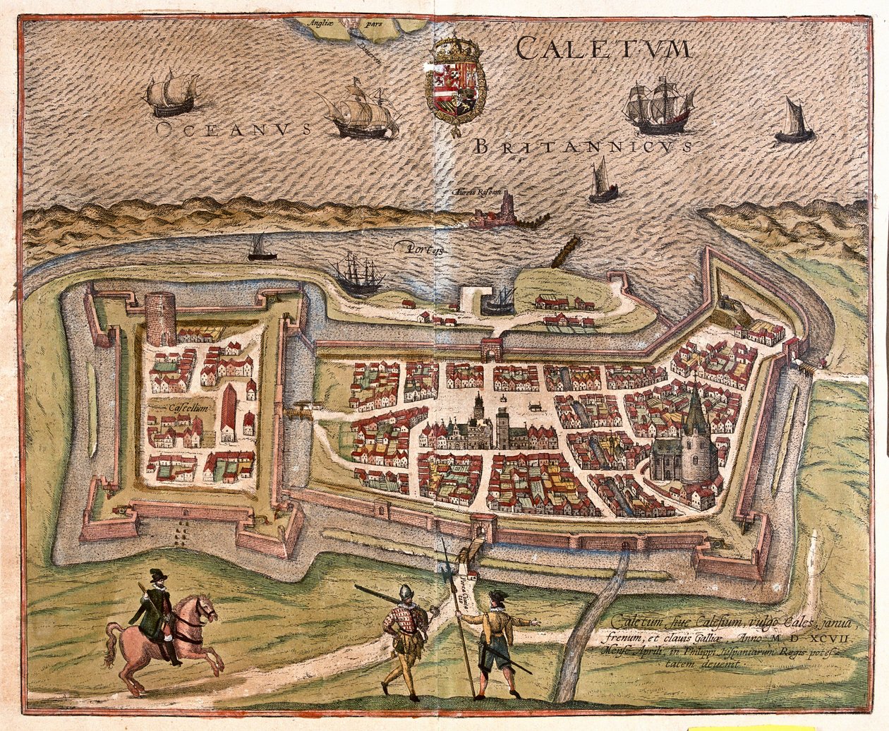 Calais, France : la porte, la forteresse et la clé de la France, sous le pouvoir du roi d