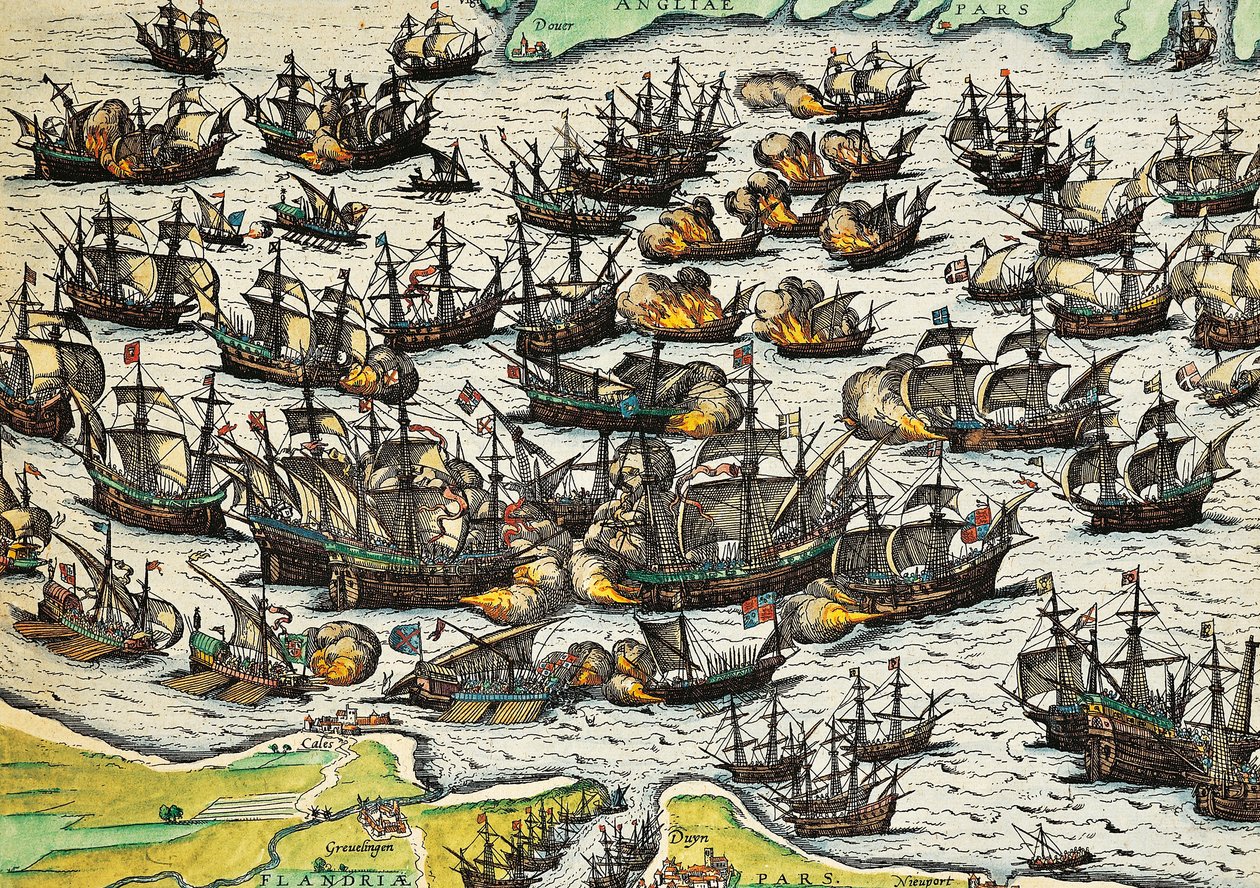 Armada invincible, gravure de Franz Hogenberg - Franz Hogenberg