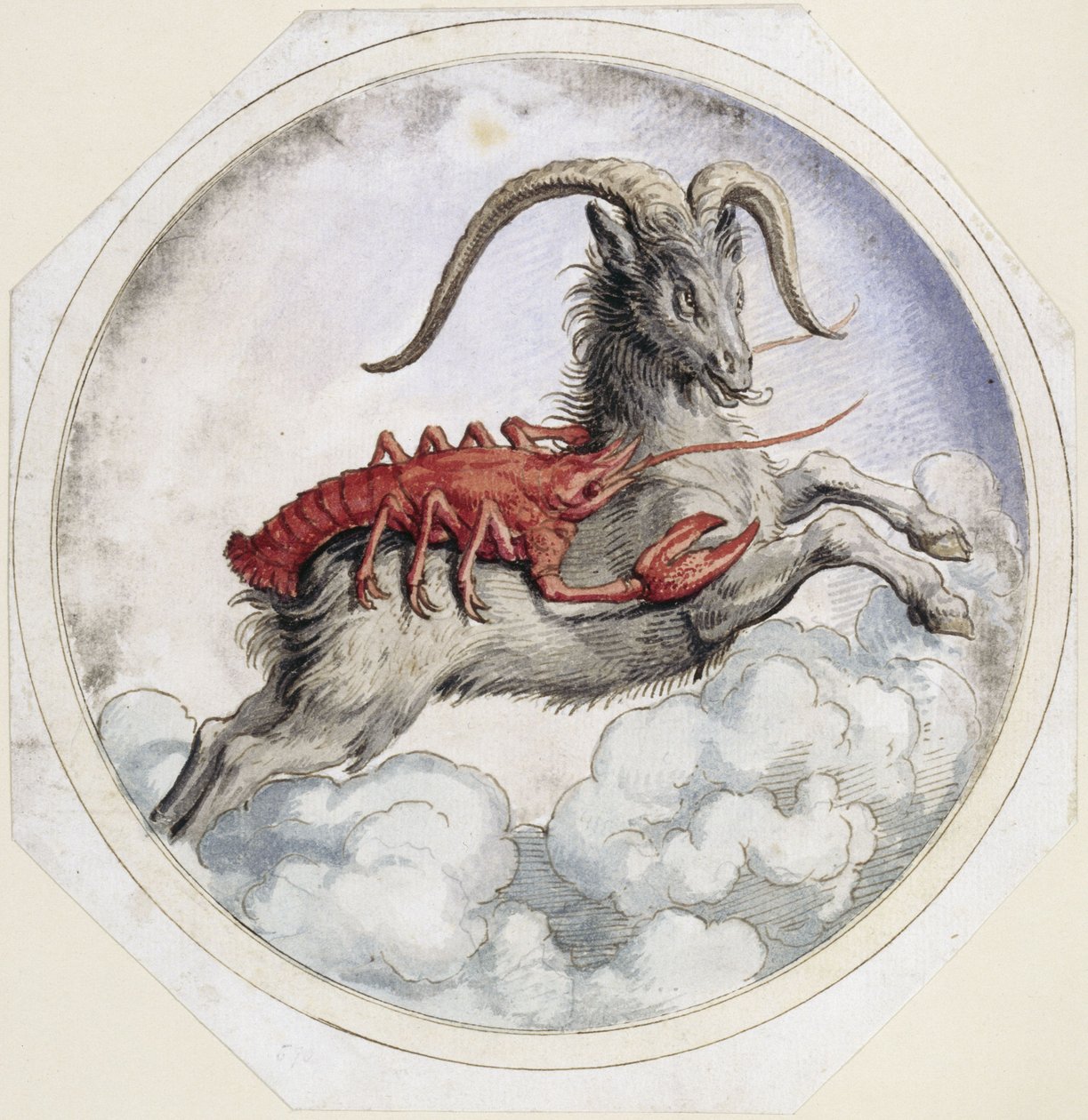 Signes du zodiaque Cancer et Bélier - Franz Hogenberg