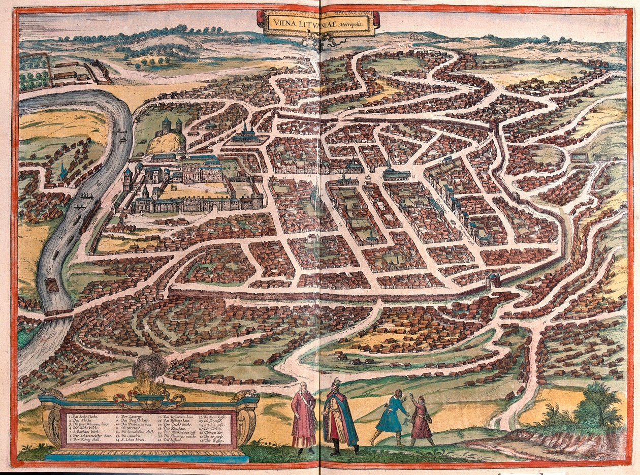 Vilnius, Lituanie (gravure) - Franz Hogenberg